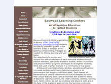 Tablet Screenshot of baywoodlearningcenter.org